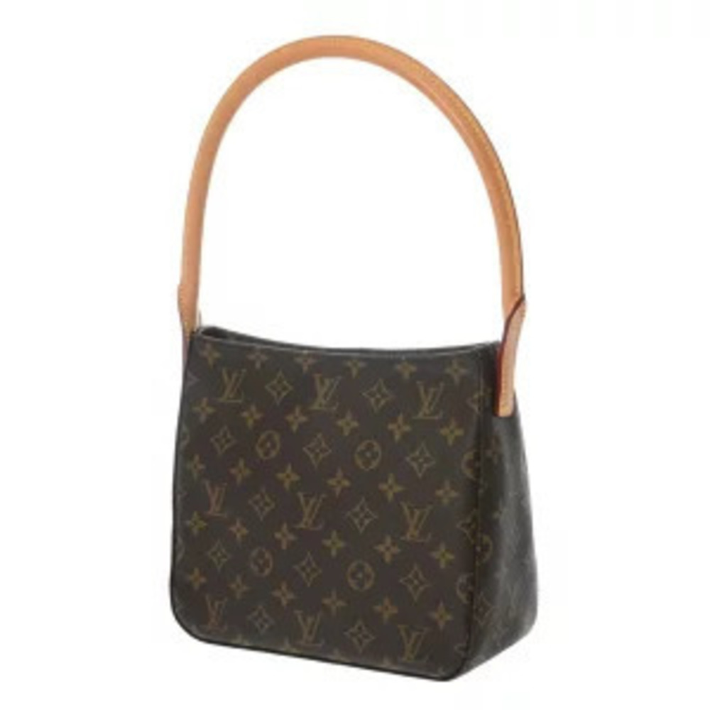 Louis Vuitton Bag Canvas Shoulder Looping Brown Monogram Brown